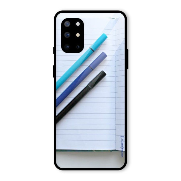 Notebook And Pens Glass Back Case for OnePlus 8T