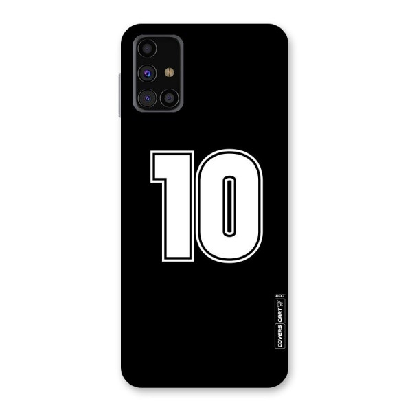 Number 10 Back Case for Galaxy M31s
