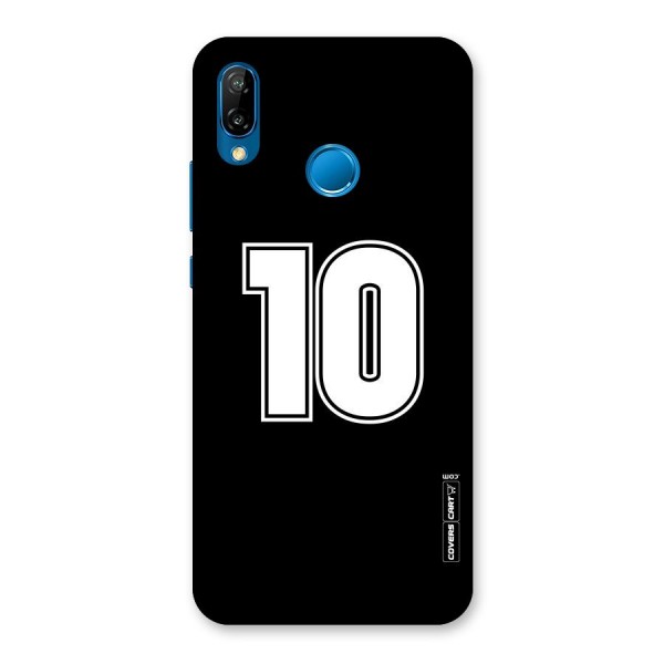 Number 10 Back Case for Huawei P20 Lite