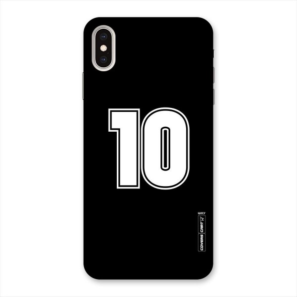 Number 10 Back Case for iPhone XS Max