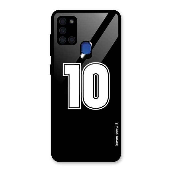 Number 10 Glass Back Case for Galaxy A21s