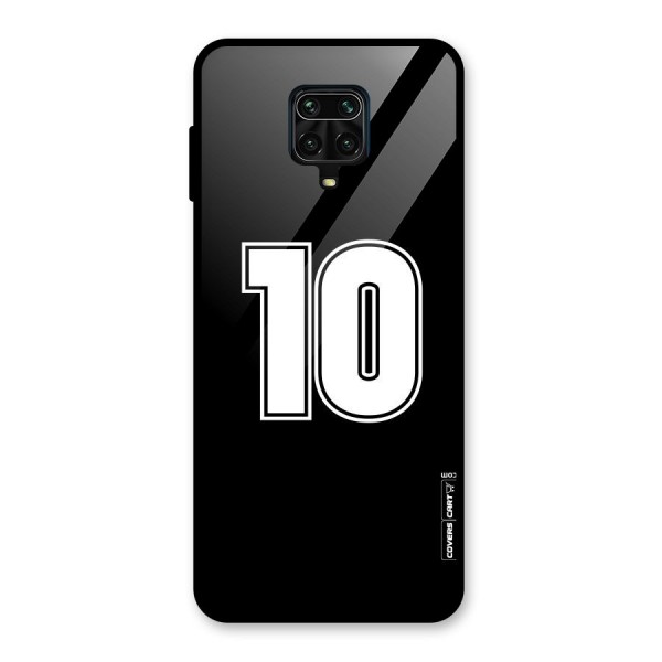 Number 10 Glass Back Case for Redmi Note 9 Pro