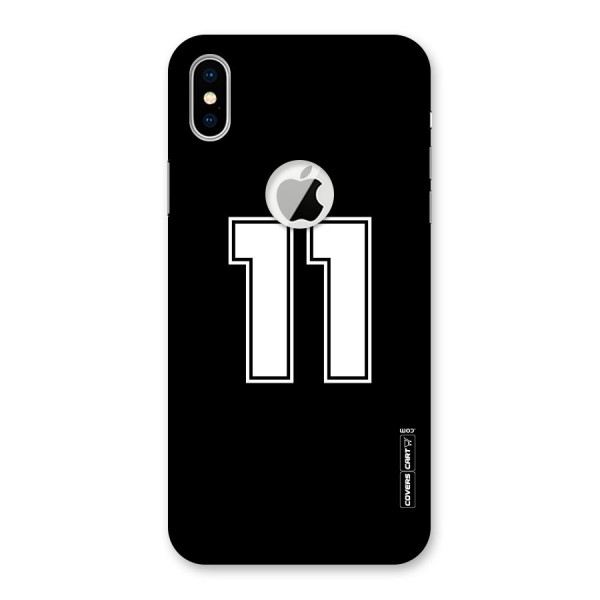 Number 11 Back Case for iPhone X Logo Cut