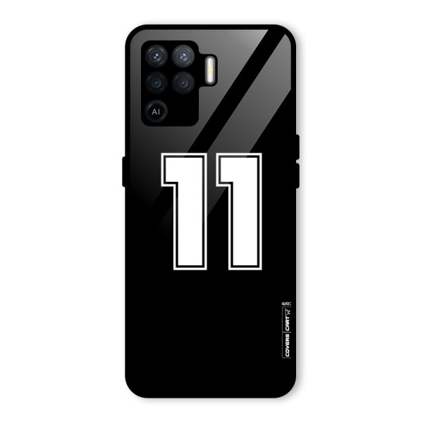 Number 11 Glass Back Case for Oppo F19 Pro