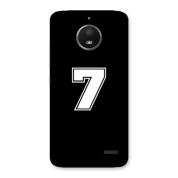 Number 7 Back Case for Moto E4