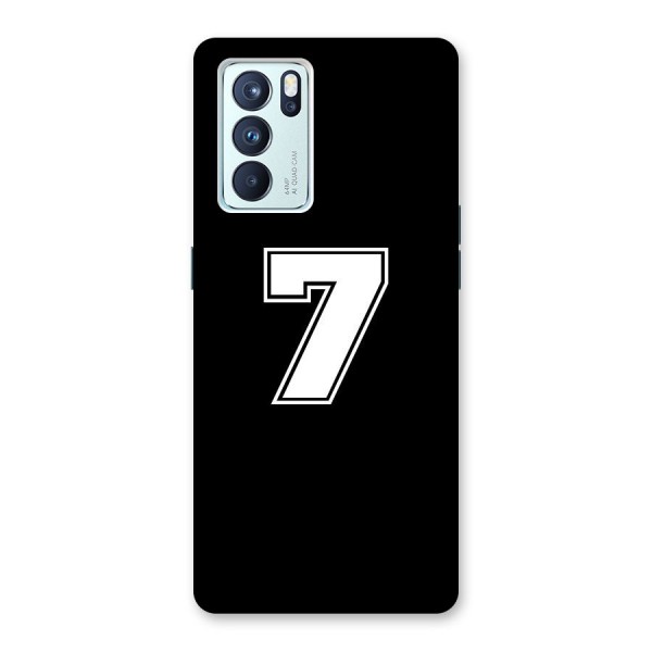 Number 7 Back Case for Oppo Reno6 Pro 5G