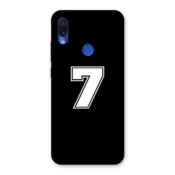 Number 7 Back Case for Redmi Note 7