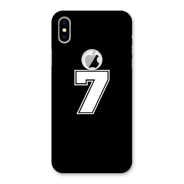 Number 7 Back Case for iPhone XS Logo Cut