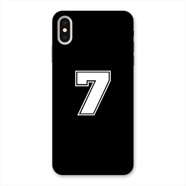Number 7 Back Case for iPhone XS Max