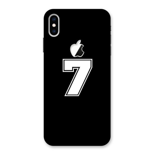 Number 7 Back Case for iPhone XS Max Apple Cut