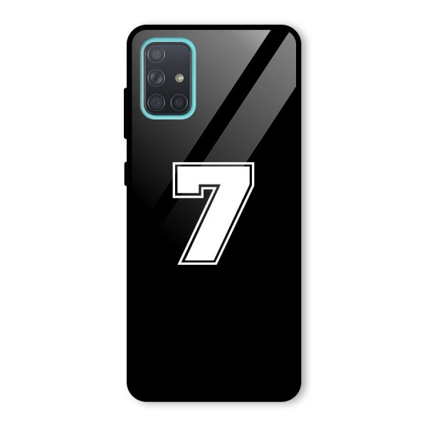 Number 7 Glass Back Case for Galaxy A71