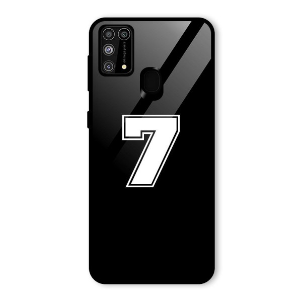 Number 7 Glass Back Case for Galaxy M31