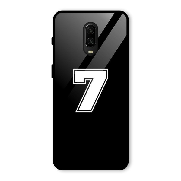 Number 7 Glass Back Case for OnePlus 6T