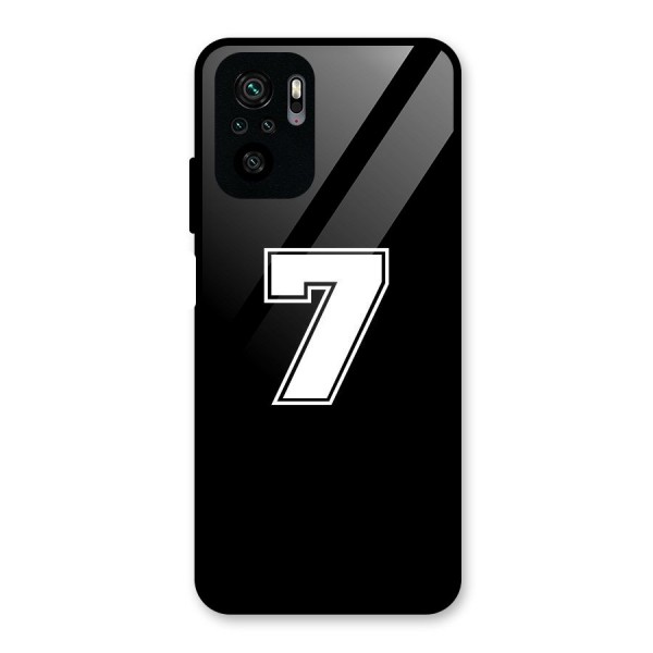 Number 7 Glass Back Case for Redmi Note 10