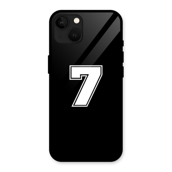 Number 7 Glass Back Case for iPhone 13