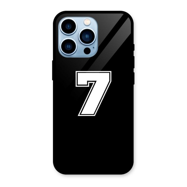 Number 7 Glass Back Case for iPhone 13 Pro