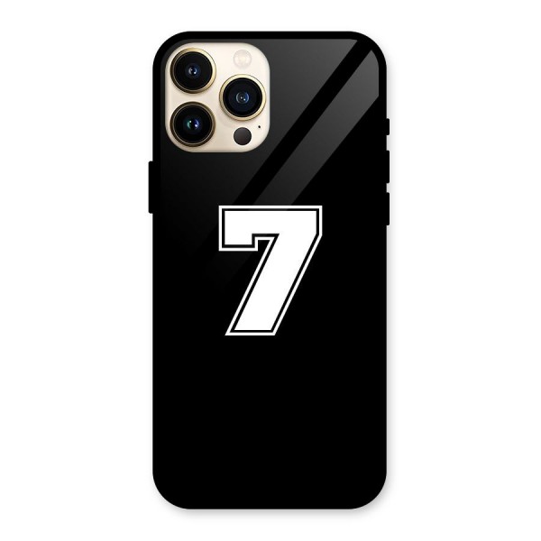 Number 7 Glass Back Case for iPhone 13 Pro Max