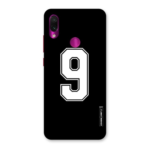 Number 9 Back Case for Redmi Note 7 Pro