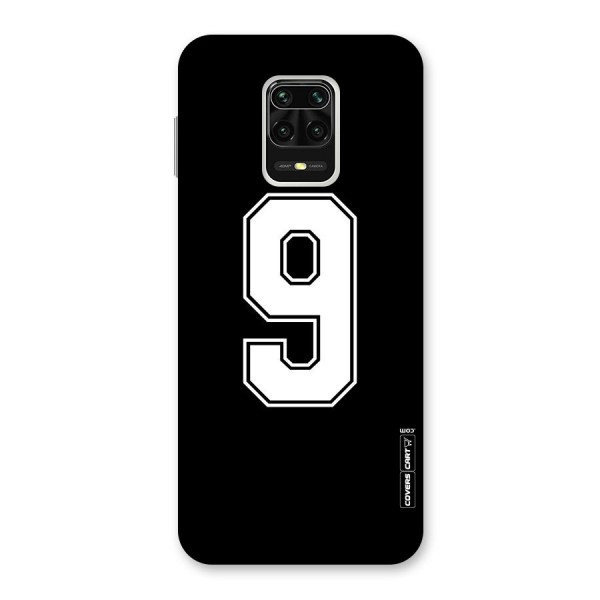 Number 9 Back Case for Redmi Note 9 Pro Max