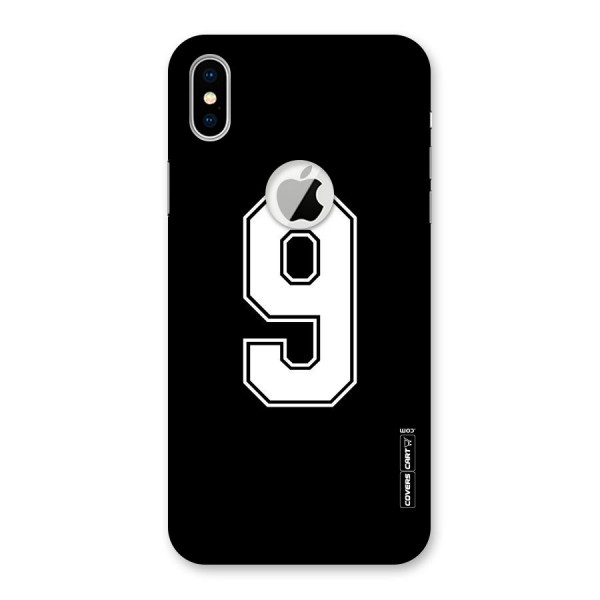 Number 9 Back Case for iPhone X Logo Cut