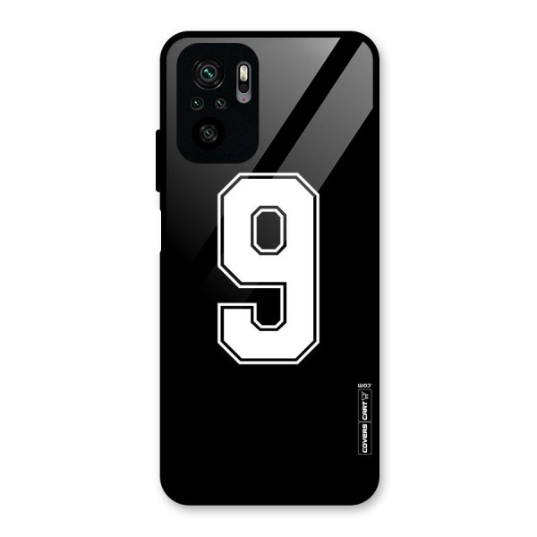 Number 9 Glass Back Case for Redmi Note 10S