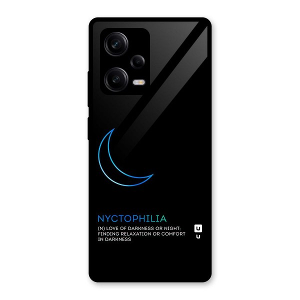 Nyctophilia Love of Darkness Glass Back Case for Redmi Note 12 Pro