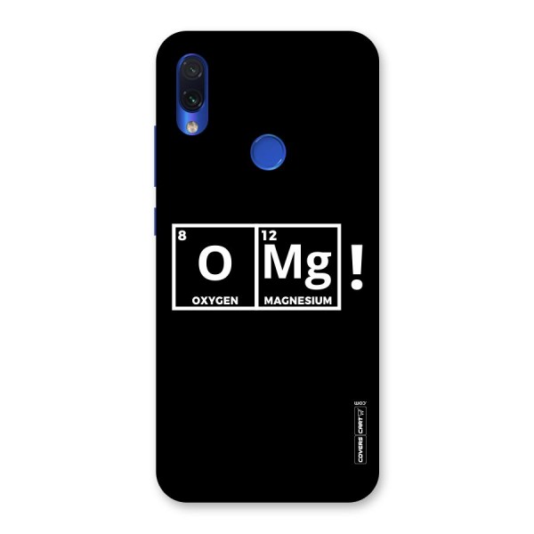OMG Chemistry Pun Back Case for Redmi Note 7