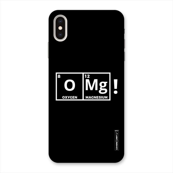 OMG Chemistry Pun Back Case for iPhone XS Max
