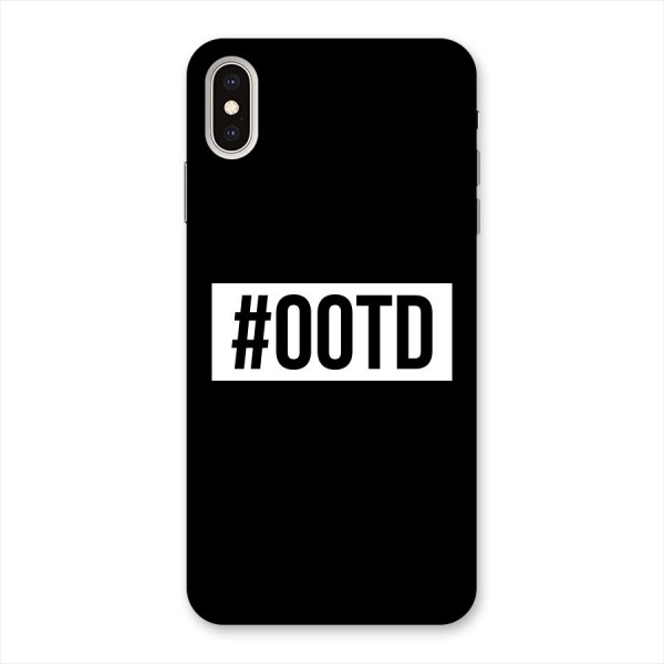 OOTD Back Case for iPhone XS Max