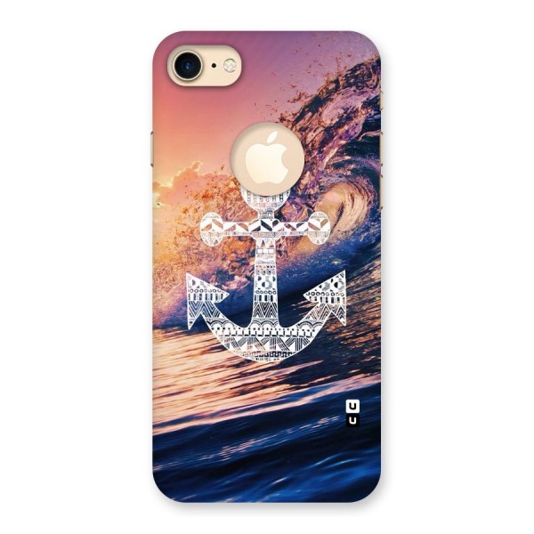 Ocean Anchor Wave Back Case for iPhone 7 Logo Cut