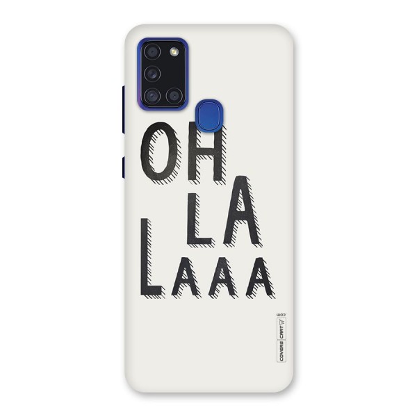 Oh La La Back Case for Galaxy A21s
