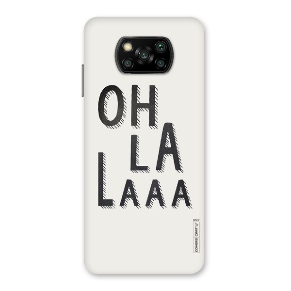 Oh La La Back Case for Poco X3