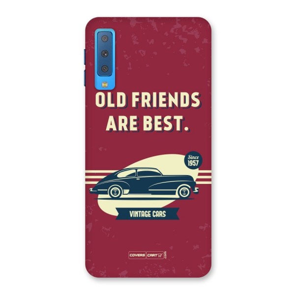 Old Friends Vintage Car Back Case for Galaxy A7 (2018)