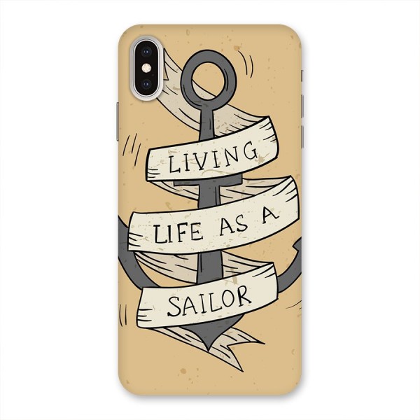 Old School Anchor Back Case for iPhone XS Max
