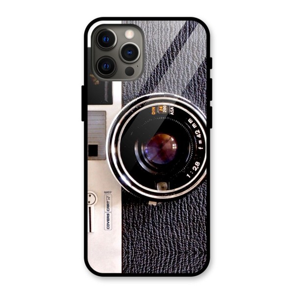 Old School Camera Glass Back Case for iPhone 12 Pro Max