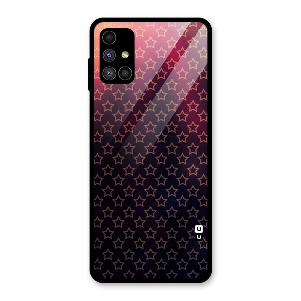 Ombre Stars Glass Back Case for Galaxy M51