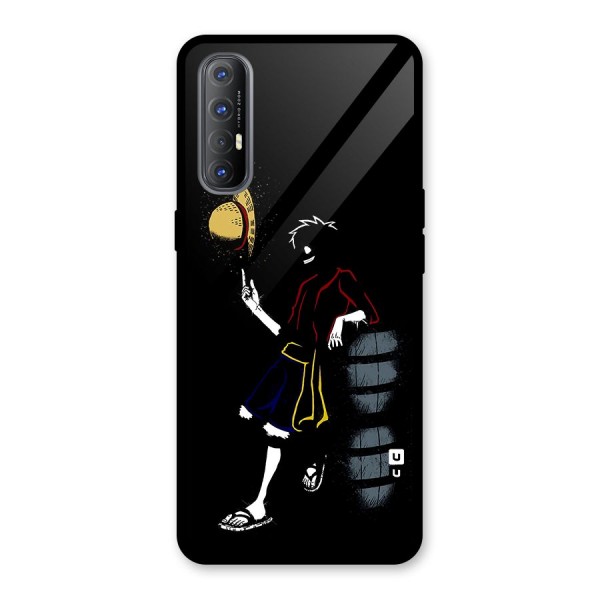 One Piece Luffy Style Glass Back Case for Oppo Reno3 Pro