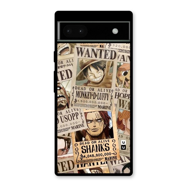 One Piece Most Wanted Glass Back Case for Google Pixel 6a