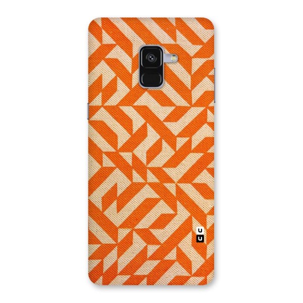 Orange Beige Pattern Back Case for Galaxy A8 Plus