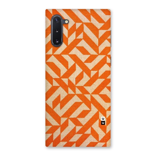 Orange Beige Pattern Back Case for Galaxy Note 10