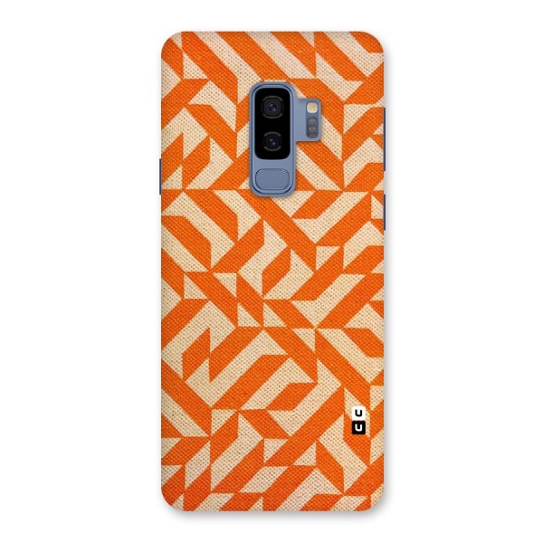 Orange Beige Pattern Back Case for Galaxy S9 Plus
