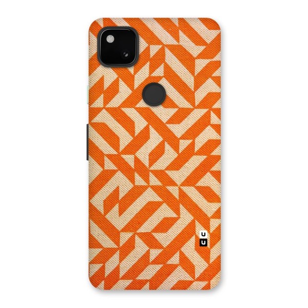 Orange Beige Pattern Back Case for Google Pixel 4a