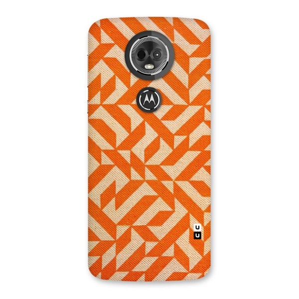 Orange Beige Pattern Back Case for Moto E5 Plus