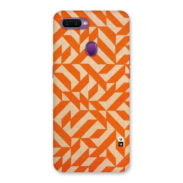 Orange Beige Pattern Back Case for Oppo F9