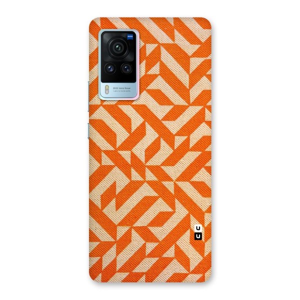 Orange Beige Pattern Back Case for Vivo X60 Pro