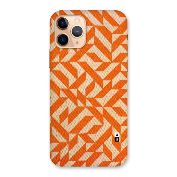 Orange Beige Pattern Back Case for iPhone 11 Pro
