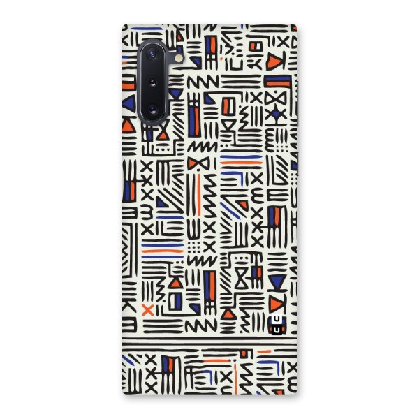 Orange Blue Number Back Case for Galaxy Note 10