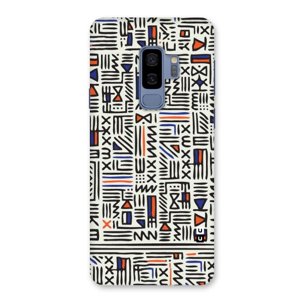 Orange Blue Number Back Case for Galaxy S9 Plus