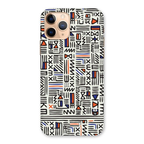 Orange Blue Number Back Case for iPhone 11 Pro