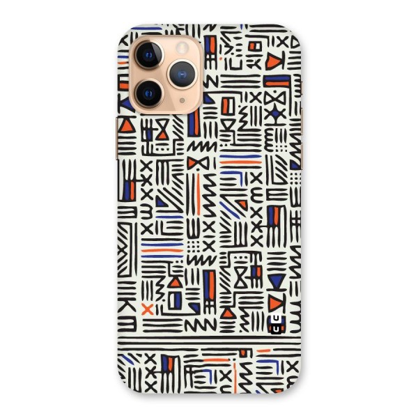 Orange Blue Number Back Case for iPhone 11 Pro